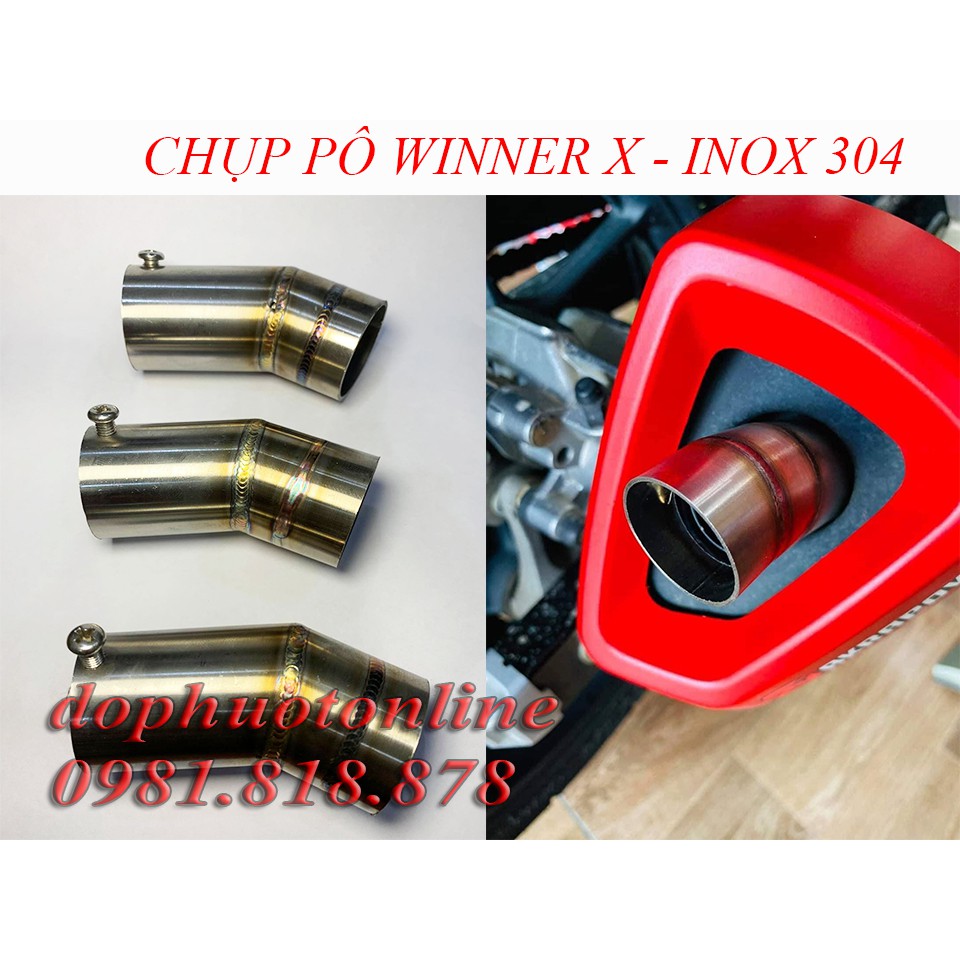 Chụp ống pô winner x chụp ống xả đuôi pô inox304