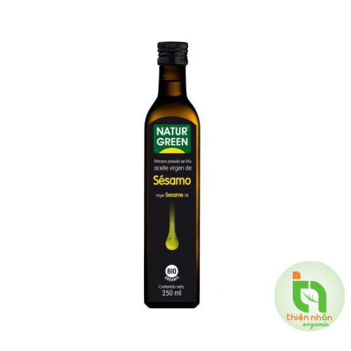 Dầu vừng hữu cơ ép lạnh natur green - organic cold pressed sesame oil