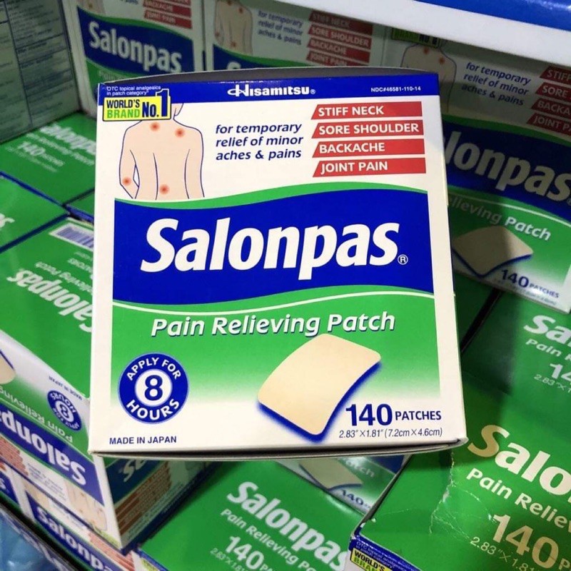 Miếng dán S. alonpas 140 miếng của Mỹ