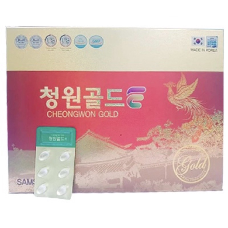 Tinh dầu thông đỏ hàn quốc cheongwon gold hộp 120 viên