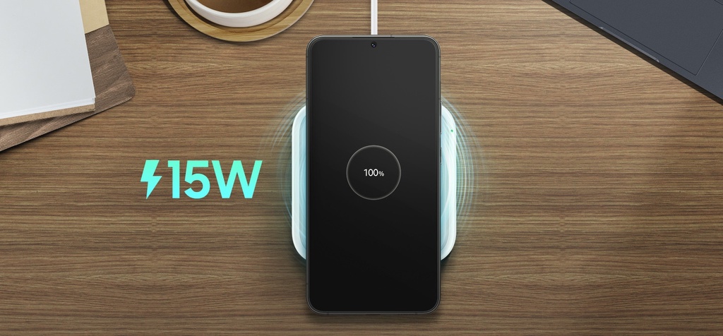 Đế Sạc Đơn Không Dây 15W, Đen (kèm cáp) - Samsung Chính hãng