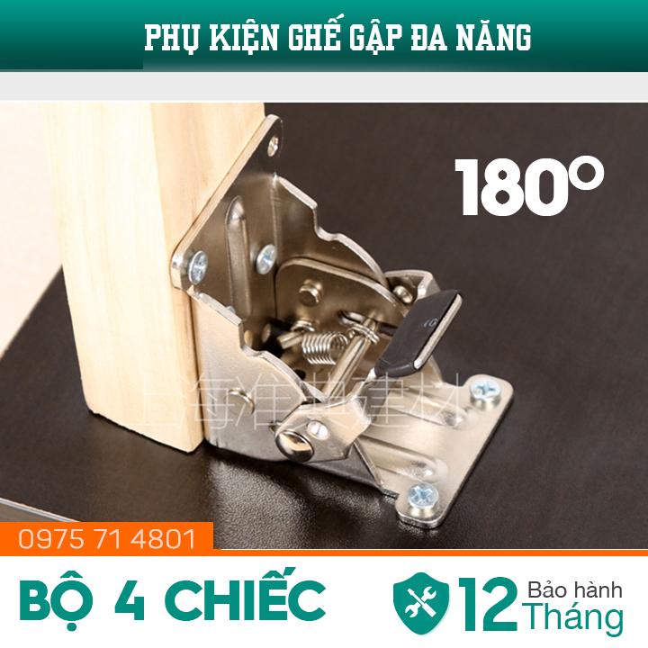 Bản lề chân bàn gập 180 độ 2 nấc hợp kim đồng- Bộ 4 chiếc