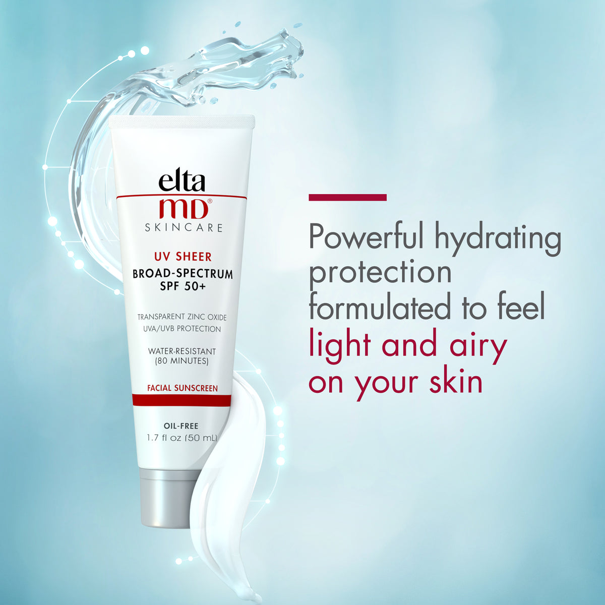 Kem chống nắng thể thao elta md uv sheer broad-spectrum spf 50+ 50ml