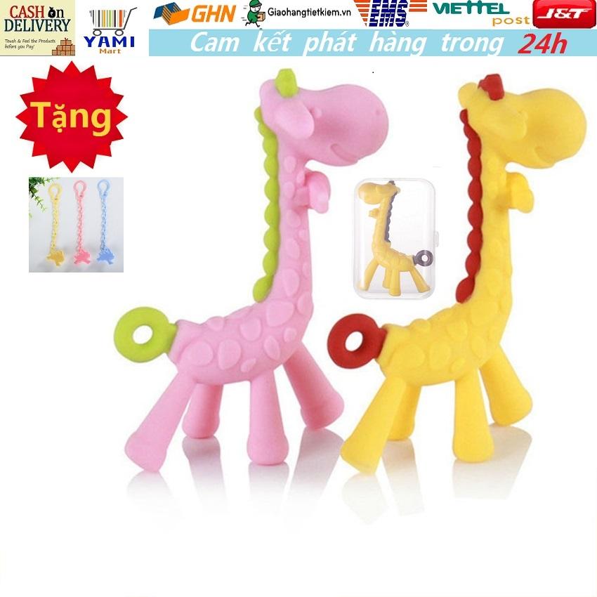 【Có hàng sẵn】Với Hộp đóng Gói Gặm Nướu GẶM NƯỚU HÌNH HƯƠU CAO CỔ CHO BÉ-GIÁ SIÊU RẺ Có Một