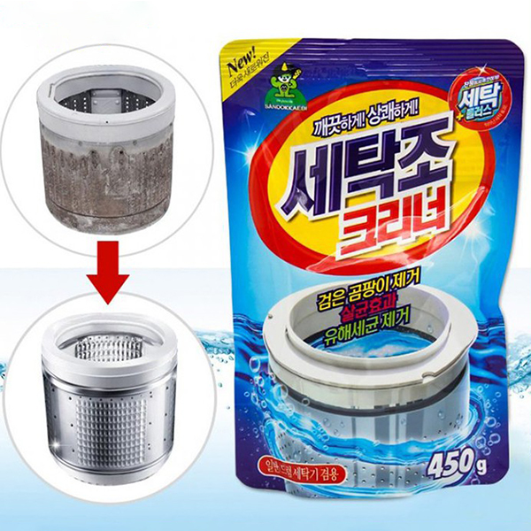 Bột tẩy lồng máy giặt ngang và đứng siêu sạch Hàn Quốc 450gram