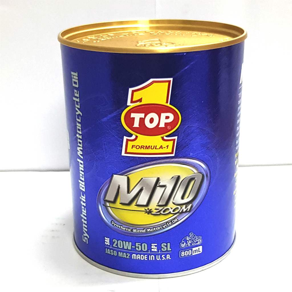 [HCM]Nhớt xe số top 1 M10 ZOOM 20w50 800ml (nhớt mới nhất nhập khẩu từ mỹ của top 1) chất lượng đảm bảo an toàn đến sức khỏe người sử dụng