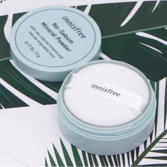 Phấn Phủ Kiềm Dầu Dạng Bột Khoáng Innisfree No Sebum Mineral Powder 5g xách tay Hàn Quốc