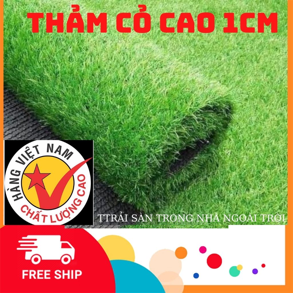 Thảm cỏ nhân tạo cao 1cm nhiều combo  màu xanh non ,Cỏ nhựa nhân tạo trải sàn trang trí sân vườn ,lối đi ,sân chơi cho trẻ em ,dán tường trang trí decore
