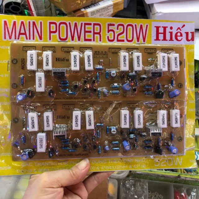 Mạch công suất 520w 16 sò 2 bo