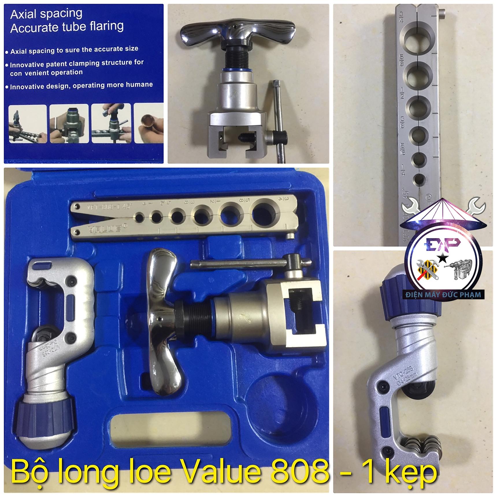 Bộ loe ống đồng Value 1 kẹp ( Công Ty ) - Bộ lã ống đồng Value 1 kẹp, Chất liệu thép không rỉ, chất lượng cao theo tiêu chuẩn EC