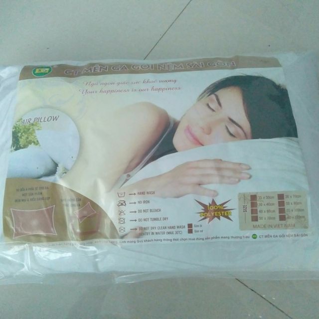 Ruột gối ép gòn 40-60cm thương hiệu Sài Gòn