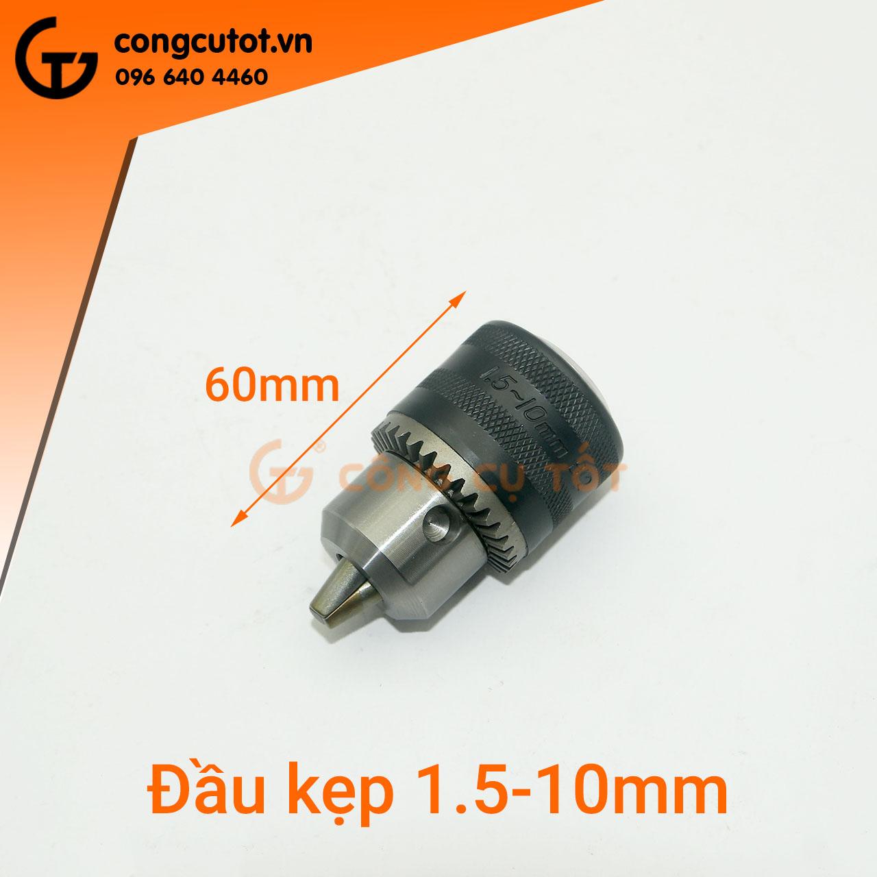 Đầu khoan total 10mm tac451002w không răng