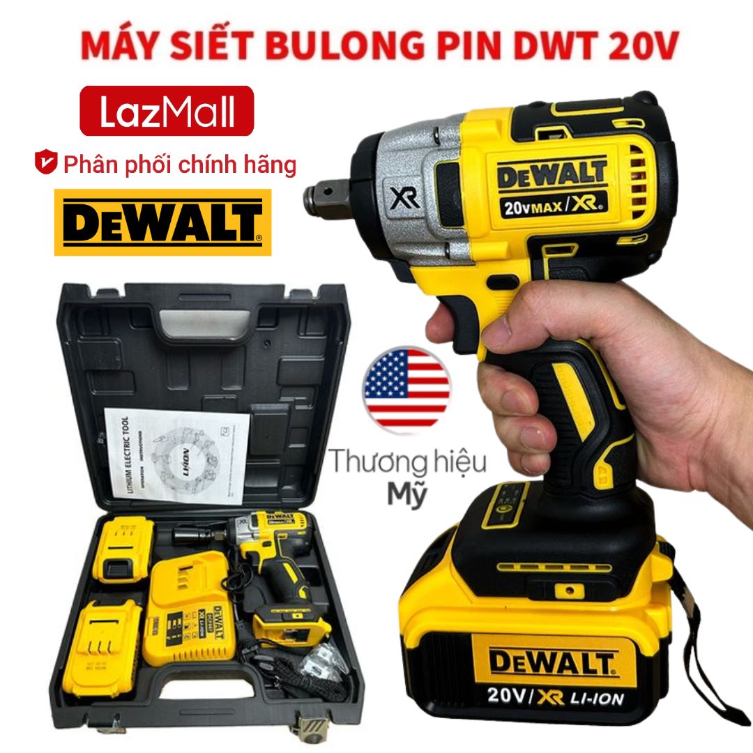    LazMaII Phân Phối Chính Hãng Bãi Mỹ   Máy Siết Bulong Máy Bắn Bu Lông Dewalt Bãi Mỹ Máy Bắn Vít Dùng Pin Dewalt DWT 20V Pin 10cell Đầu Siết 2 Trong 1 Đông Cơ Không Chổi Than Cực Khỏe Bảo Hành 12 Tháng. 