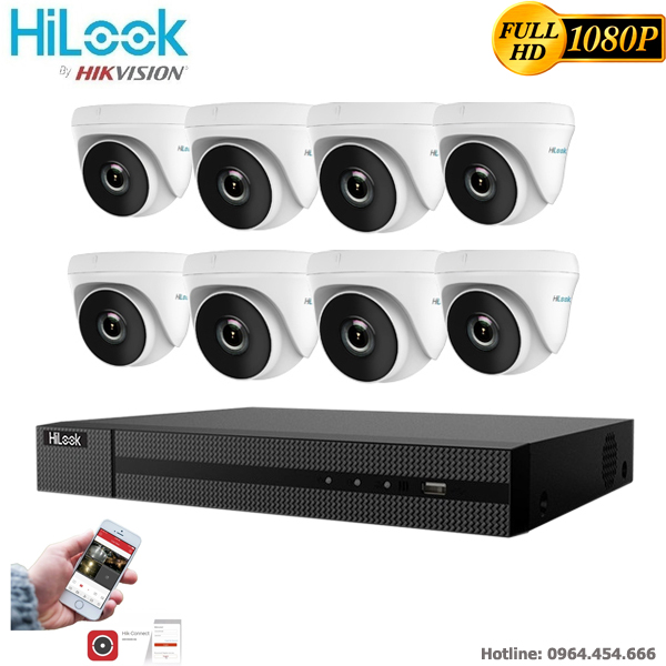 [Trả góp 0%]Bộ 8 Camera Giám Sát Hilook Full HD 1080P – Trọn Bộ Camera Quan Sát Đầy Đủ Phụ Kiện Lắp Đặt