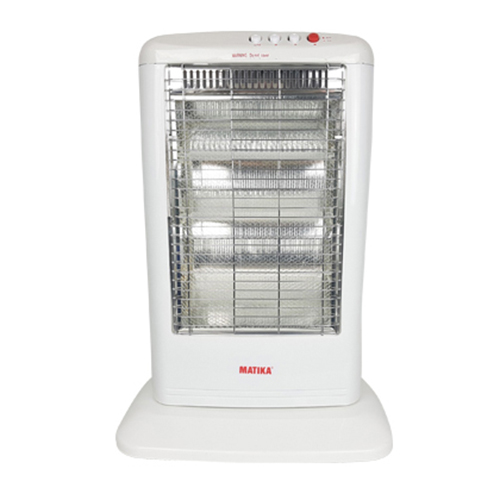 Quạt sưởi Halogen Matika MTK-HT12 Trắng xoay được 70 độ bảo hành chính hãng 12 tháng