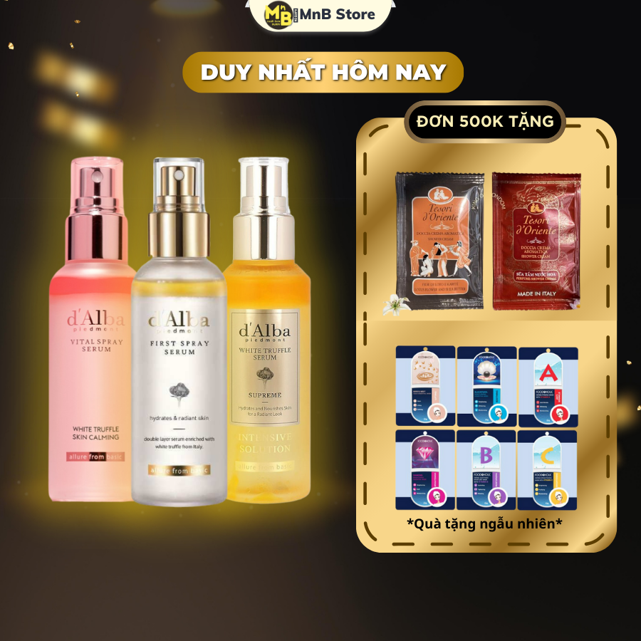 Serum Dạng Xịt Khoáng Căng Bóng Da d'Alba White Truffle First Spray 100ml