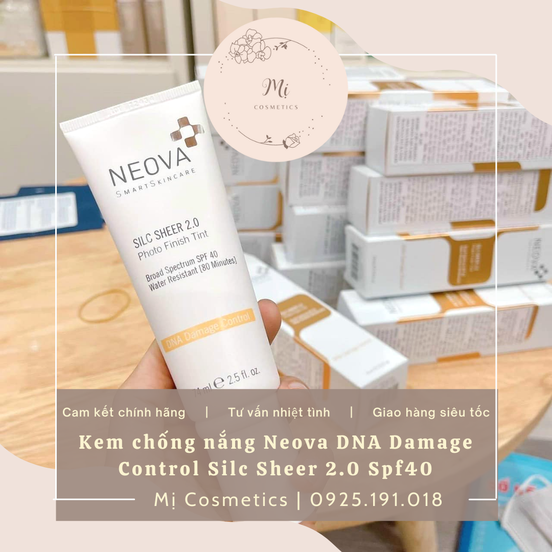 Kem chống nắng neova dna damage control silc sheer 2.0 spf40 74ml