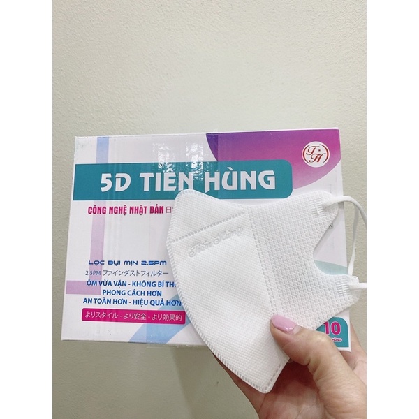 Thùng 100 chiếc khẩu trang 5d tiến hùng người lớn