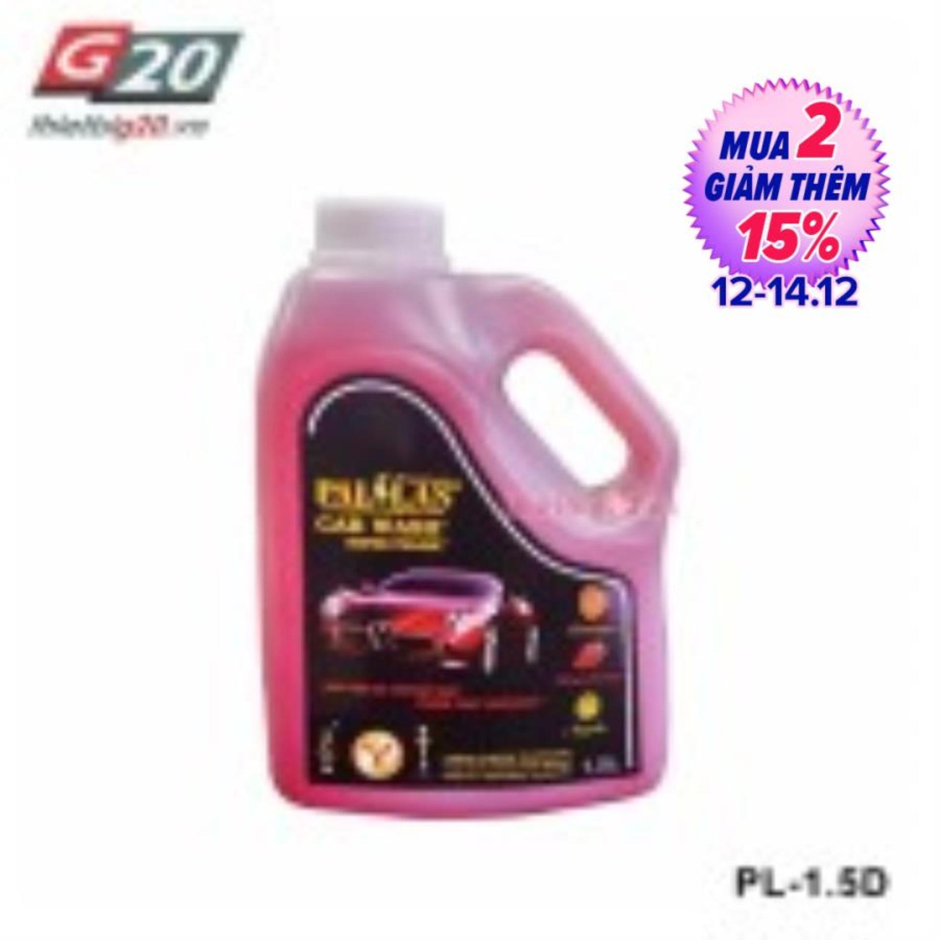 Combo 2 nước rửa xe bọt tuyết đậm đặc Pallas 1.5 lít pha 1/50 - Thiết bị G20 phụ kiện chuyên dành cho xe ô tô