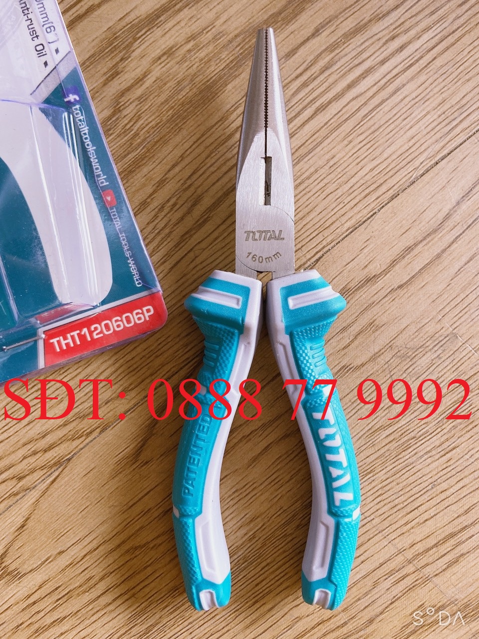 6"/160mm total - tht120606p kềm cắt mỏ dài