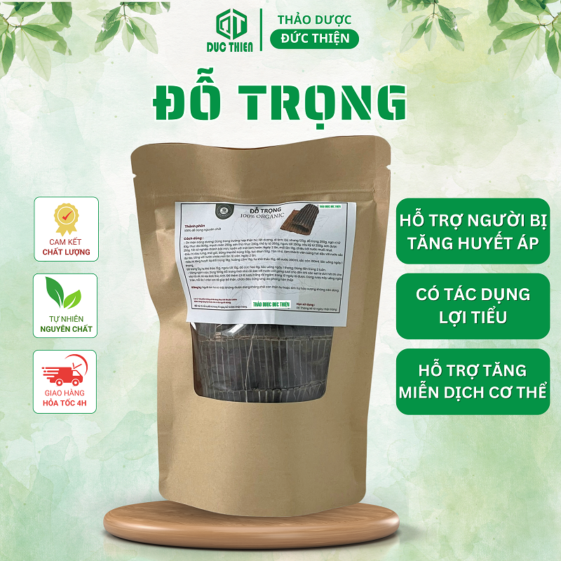 Đỗ trọng khô hàng xịn miếng to đẹp - bổ thận tráng dương, mạnh gân cốt, điều hòa huyết áp, an thai