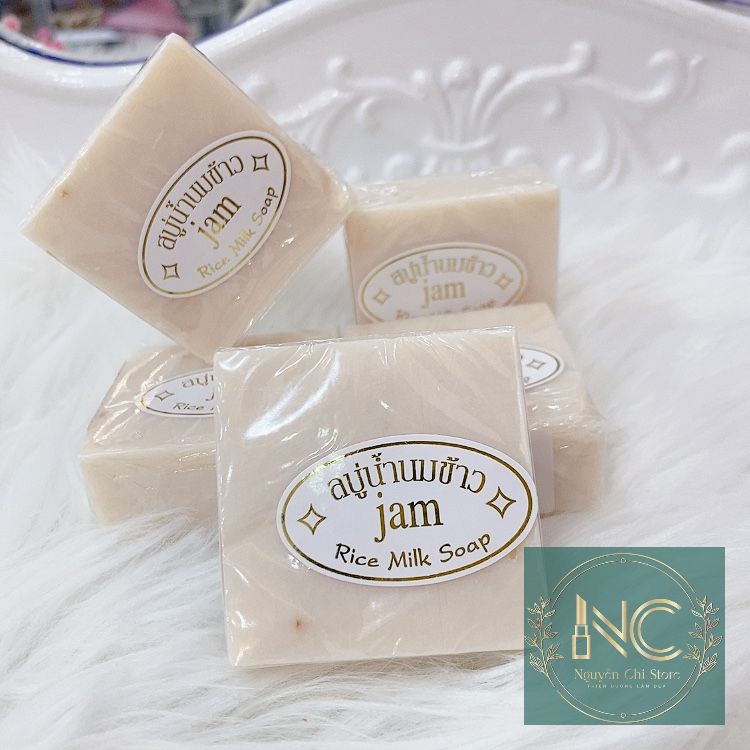 Xà bông cục xà phòng jam + cám gạo thái lan