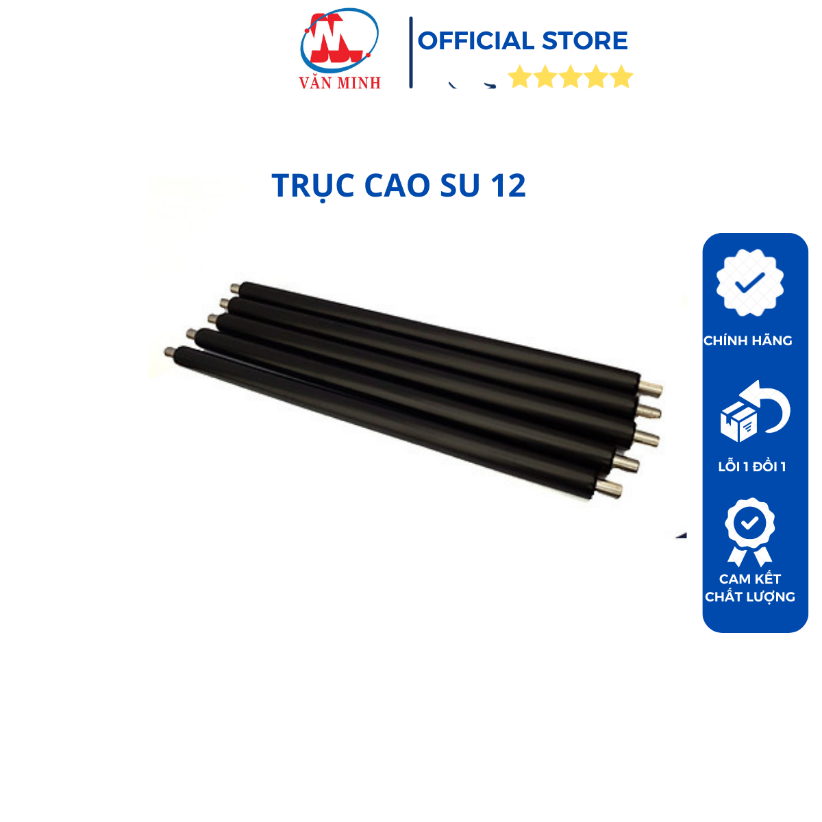 Trục cao su 12, trục sạc 12a,49a,05a máy in canon 2900/ 3000... hp 1010/ 1020...
