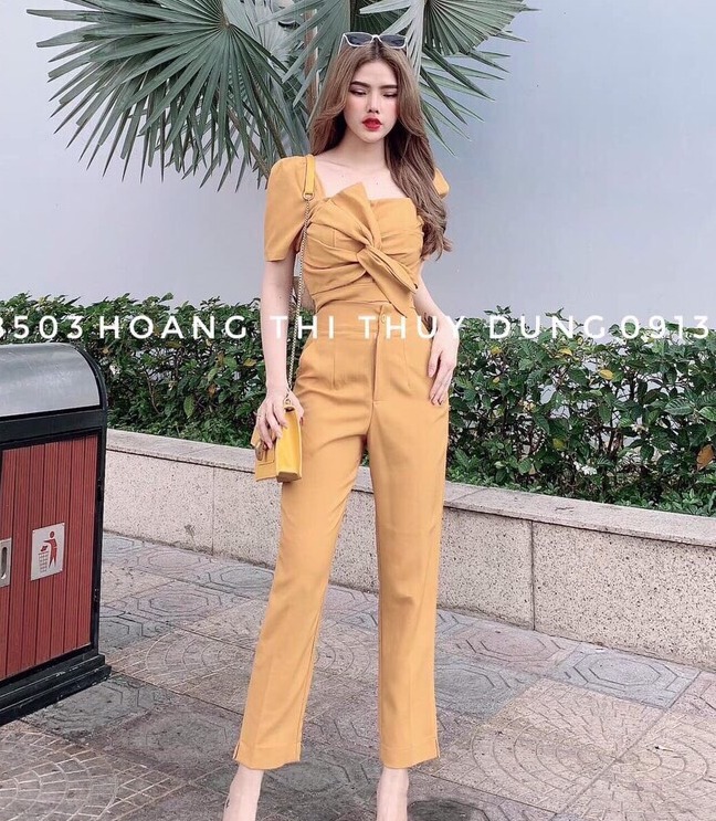 [SET MỚI] Set Bộ Xoắn Ngực Ngắn Tay Sang Trọng Chất Liệu Thun Thời Trang SUNI