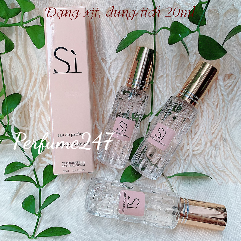 [HCM]COMBO 3 NƯỚC HOA NỮ MINI CHIẾT PHÁP 20ML THƠM LÂU- MÙI SI