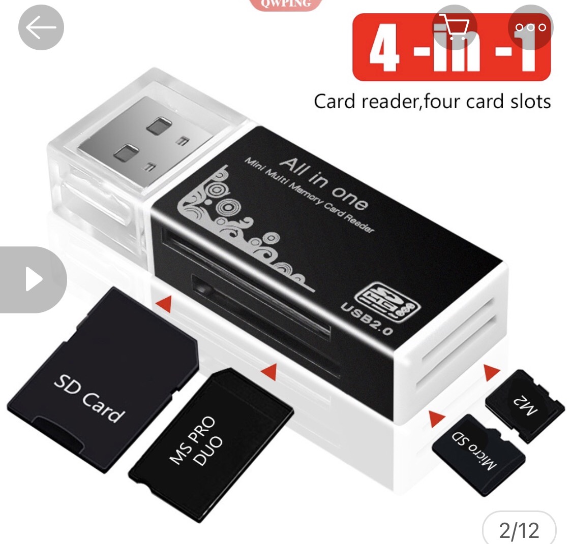 Đầu đọc thẻ đa năng 2.0 all in one 4 trong 1