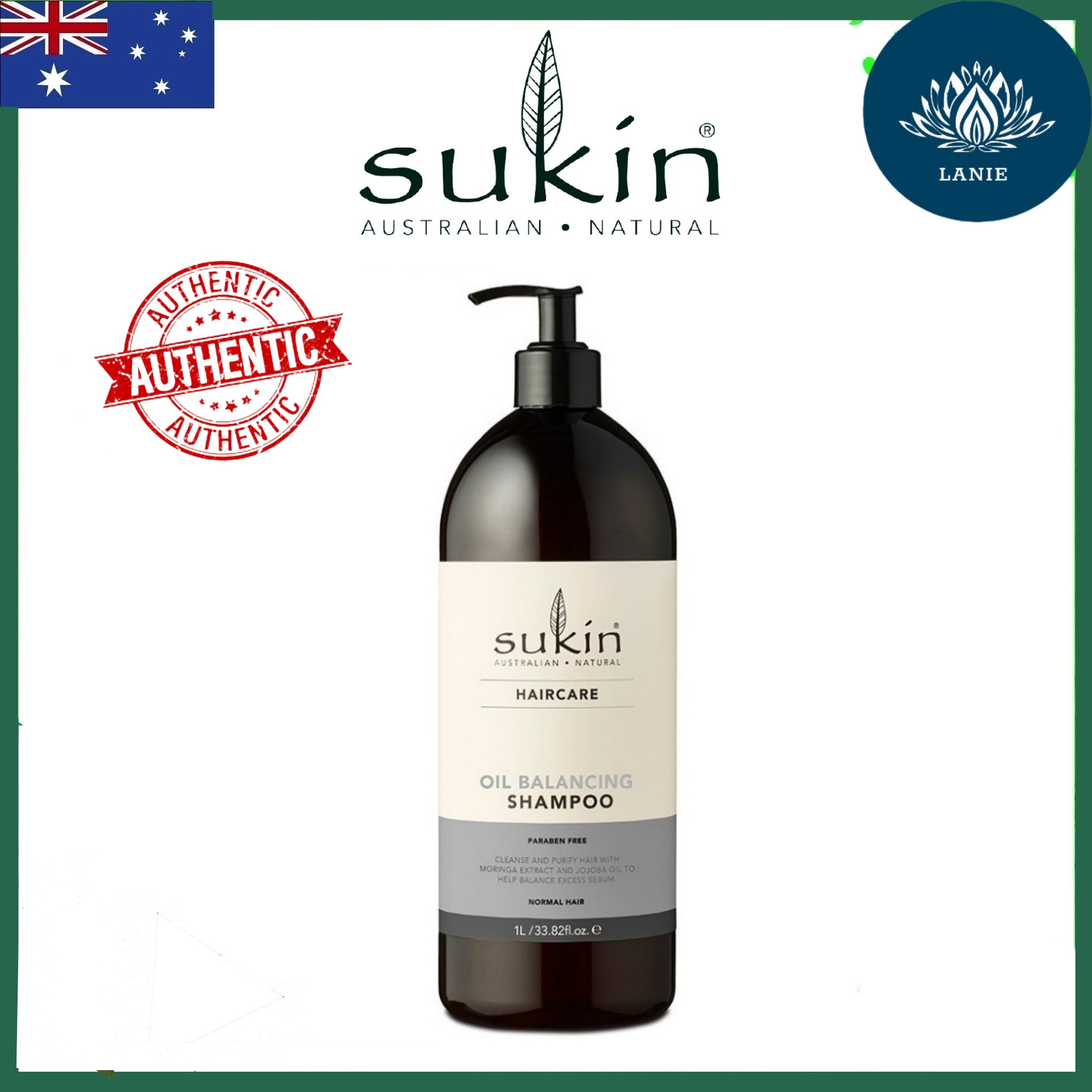 Dầu Gội Thảo Dược Kiềm Dầu Sukin Oil Balancing Shampoo 1 lít