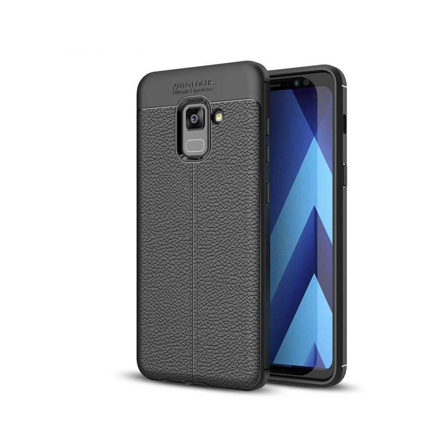 Ốp lưng Samsung A8 PLUS 2018 silicon da, chống sốc Auto Focus-vyvyshop
