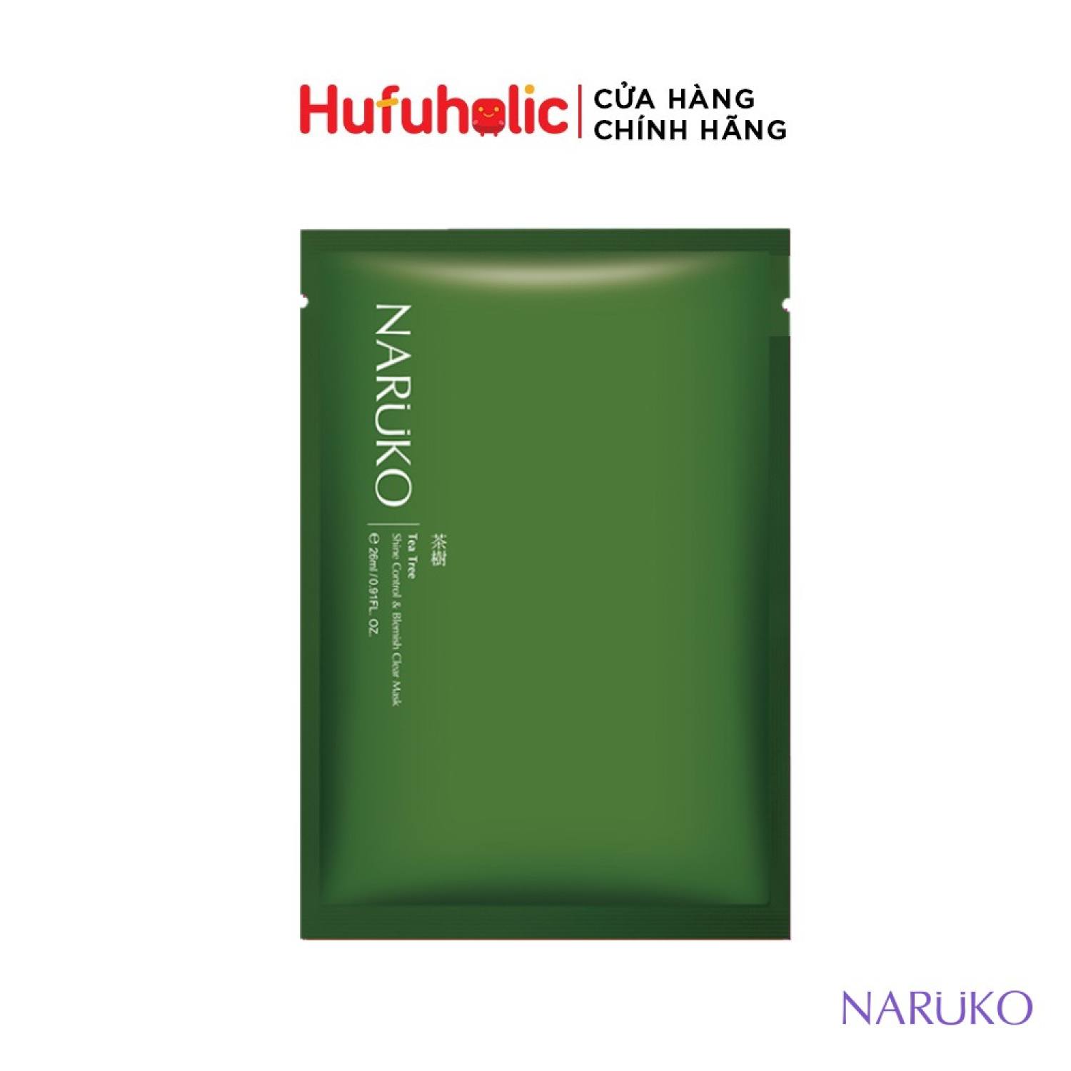 [MIẾNG LẺ] NARUKO - Mặt nạ tràm trà cải thiện da mụn teatree (Đài - Trυng) NRK066 NRK067