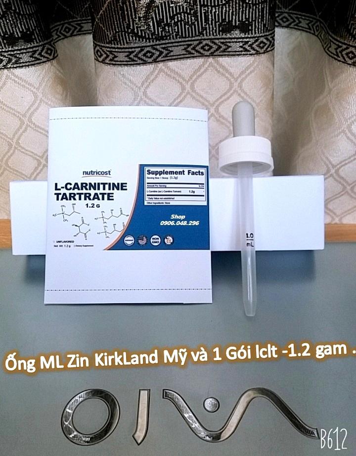 1 Ống Bơm ML Zin Kirkland  Mỹ  và  1 LCLT(  L-Carnitine L-Tartrat ) Gói 1.2 g  của Hãng Nutricost USA nổi tiếng Mỹ kết hợp với Minoxidil 5% ( Thuoc mọc râu, mọc tóc ) tăng Kết quả cho Râu, Tóc ...1 Bộ  với  [ Date : 07 / 2025 ]