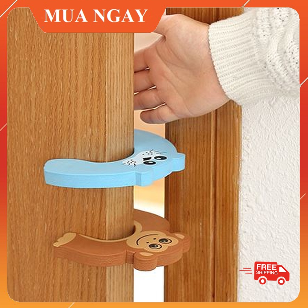 Bộ 2 Xốp Chặn Cửa Chống Ồn Hình Thú Nhiều Màu Sắc KIDOTA