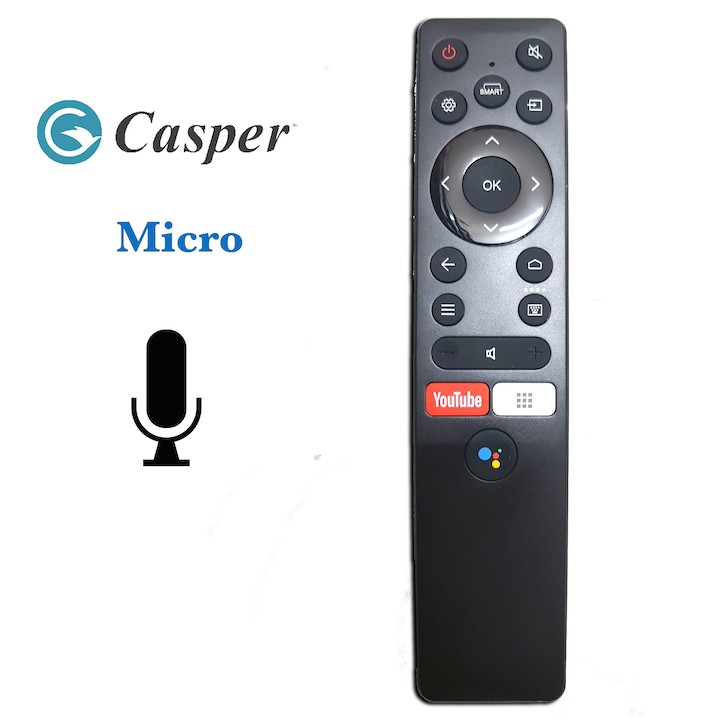 Điều khiển TV Casper Smart Có Micro Giọng Nói Hàng Chính Hãng - Remote TV CASPER CHÍNH HÃNG CÓ Micro