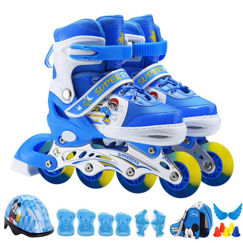 Giày Patin chất lượng cao tại Nha Trang Tuy Hòa Phan Thiết Qui Nhơn trượt Patin có đèn led 8 bánh thời trang bánh xe PU êm mượt - Tặng đầy đủ balo đựng giày, mũ bảo hiểm, phụ kiện chơi và đồ bảo hộ