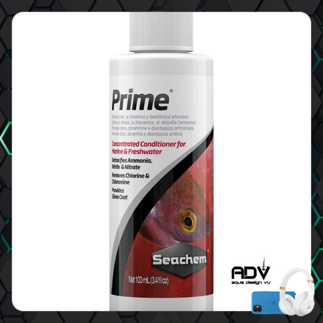 Seachem prime 100ml - khử độc khử kim loại nặng vệ sinh nước