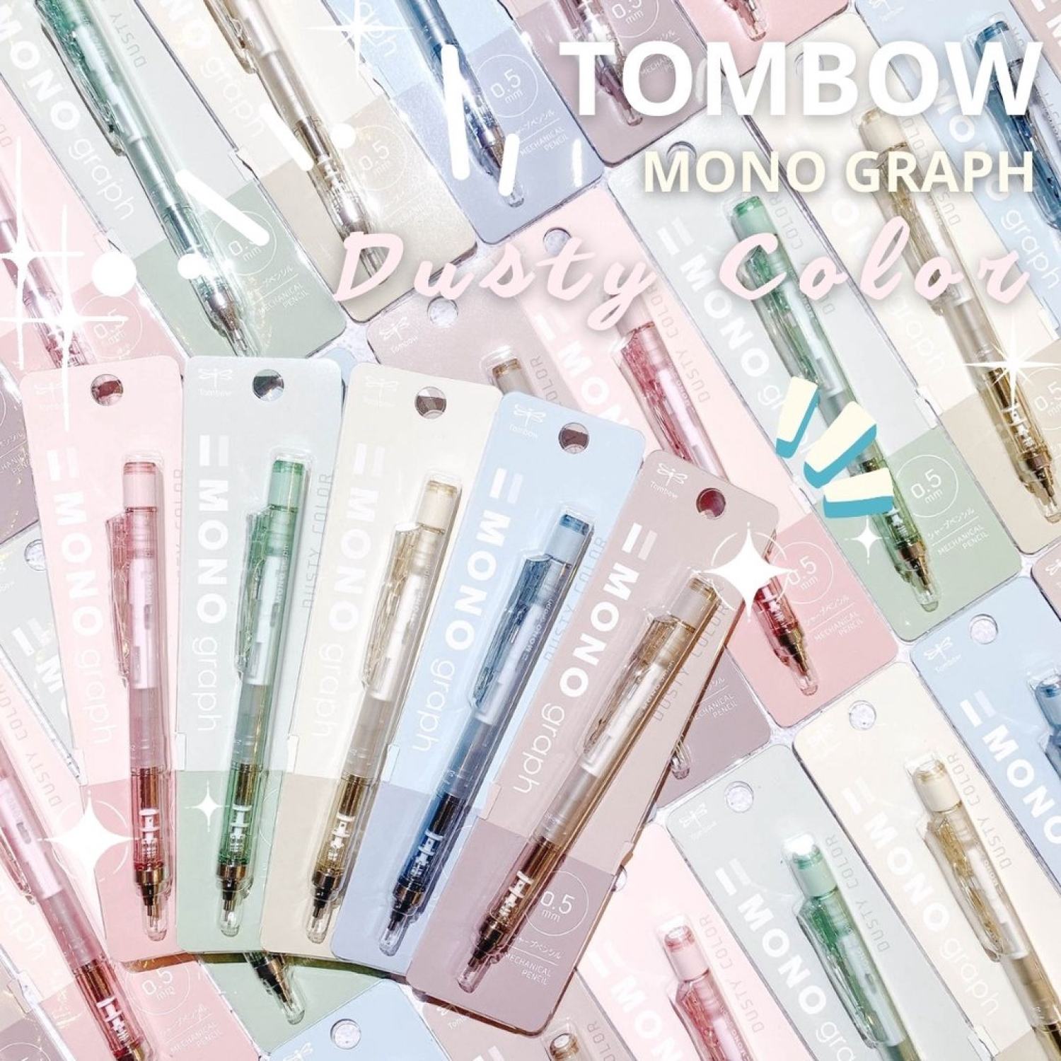 Bút chì kim tombow mono graph dusty color limited