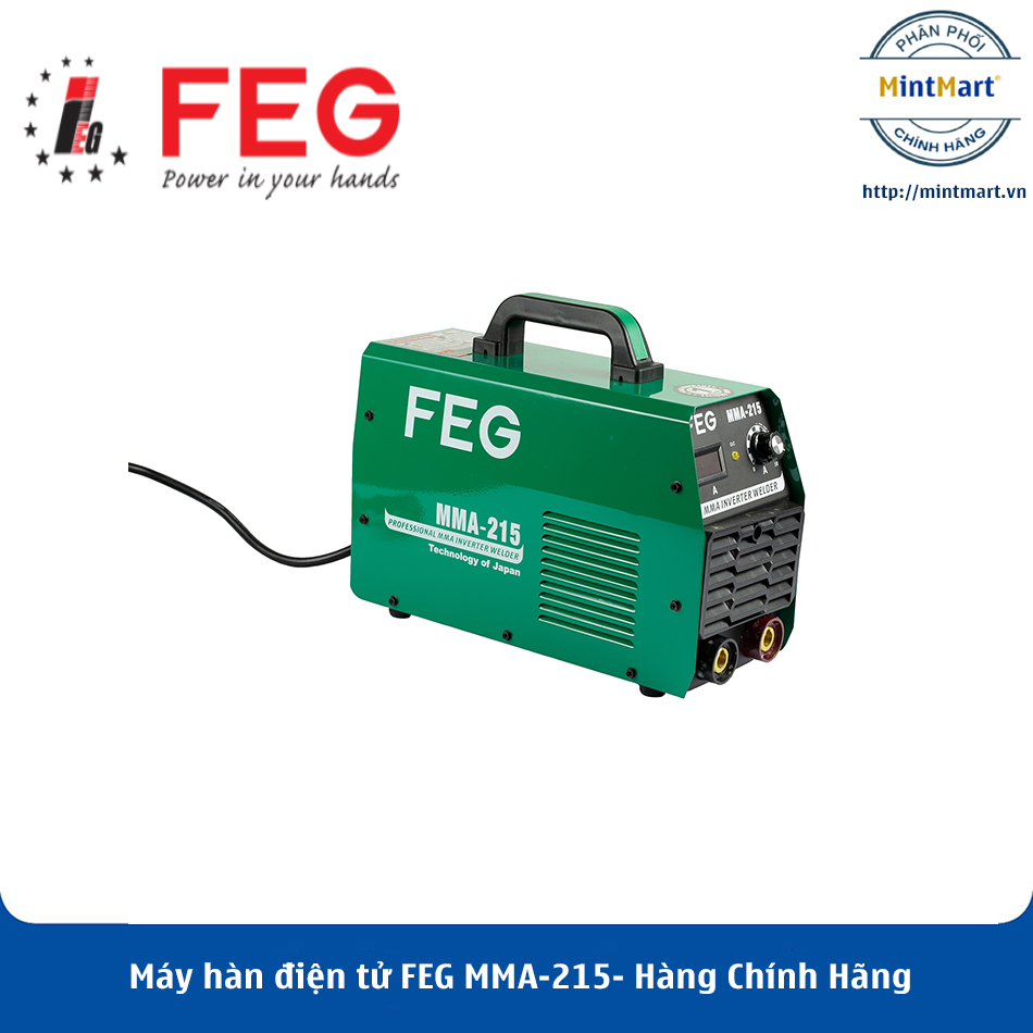 Máy hàn điện tử feg mma-215 - hàng chính hãng