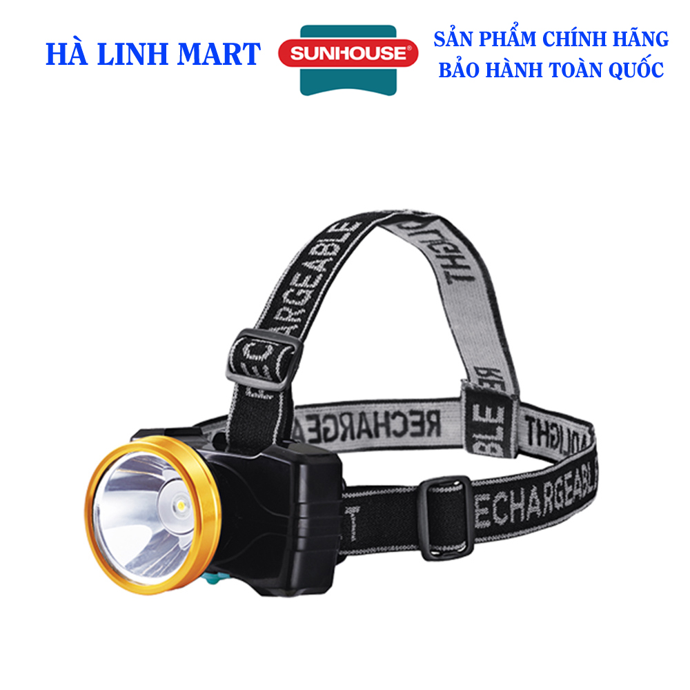 ĐÈN PIN ĐỘI ĐẦU SUNHOUSE HAPPY LIGHT HPE-06.01W - Đèn đội đầu siêu sáng