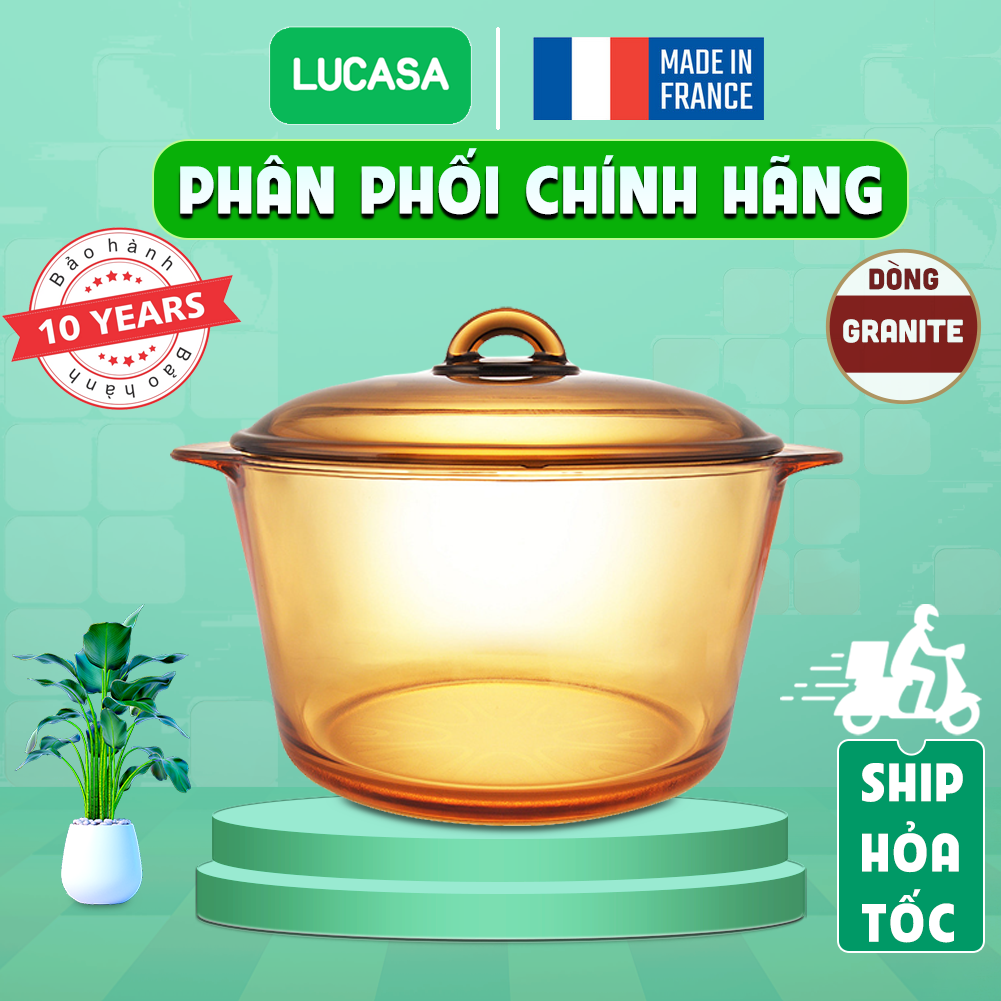Nồi Thủy Tinh Luminarc Vitro Granite - Sản Xuất Pháp | Phân Phối Chính Hãng