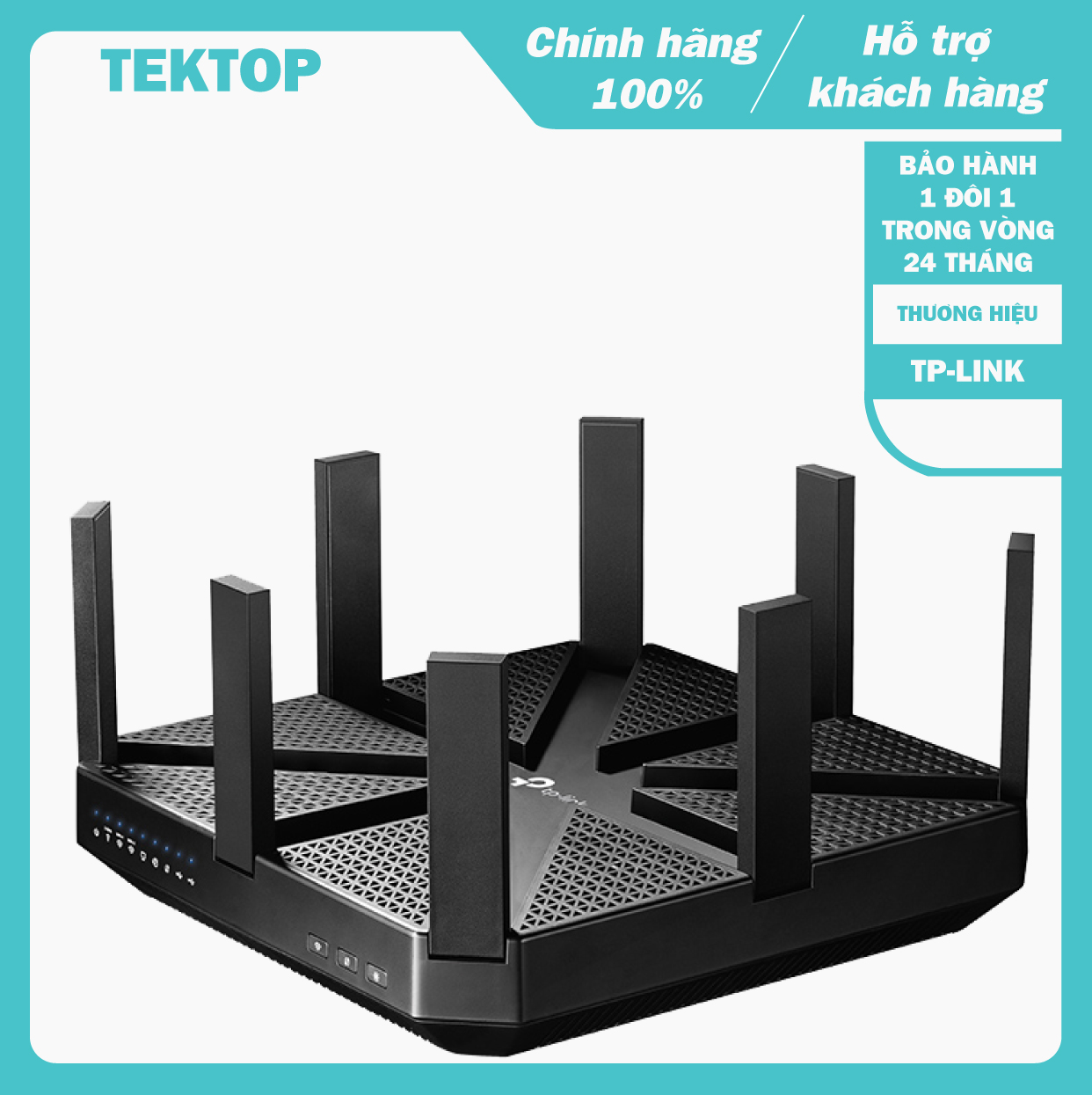 Bộ phát wifi băng tần kép tp-link archer c5400 dành cho gia đình, công nghệ mu-mimo