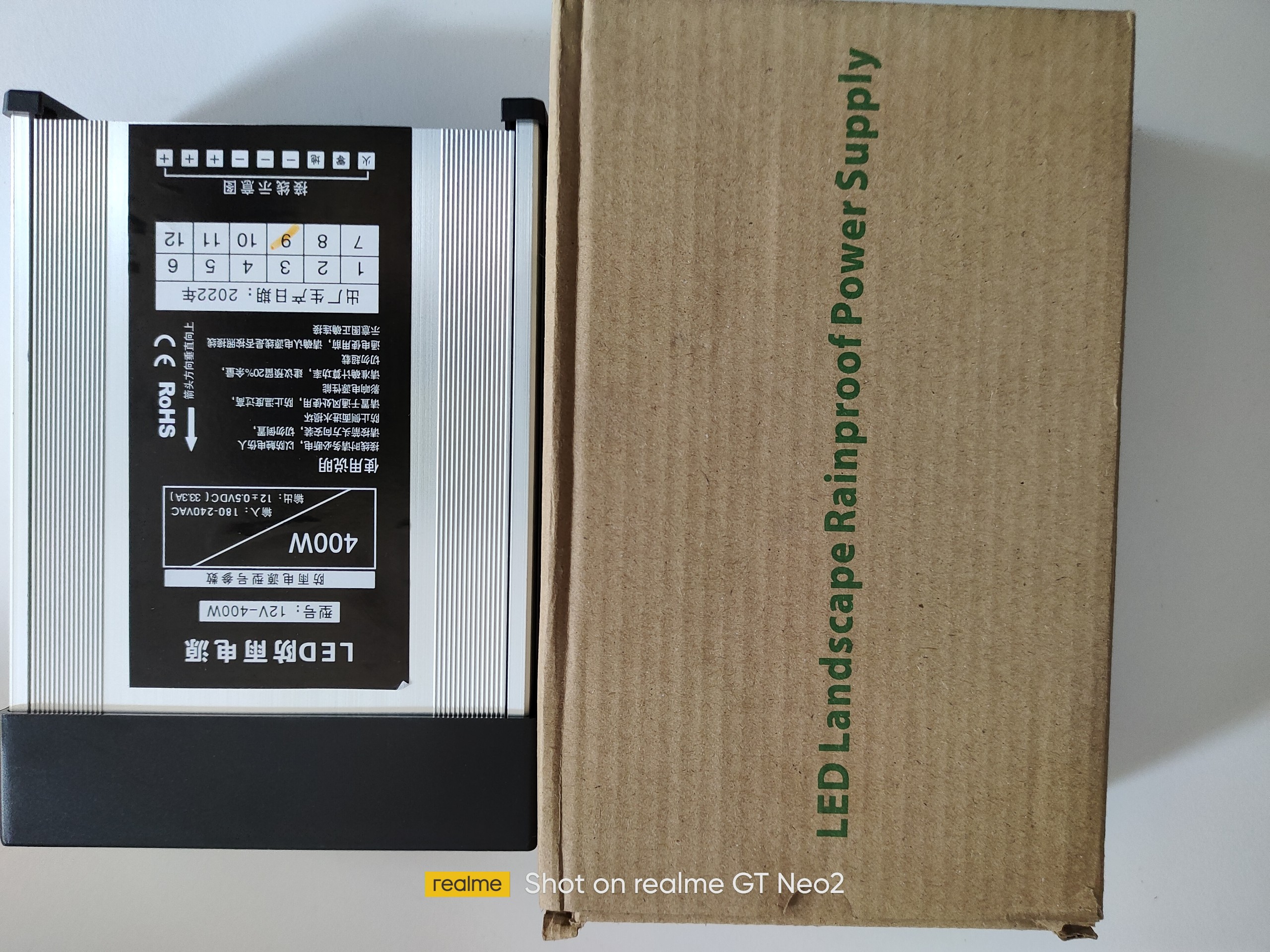 Nguồn tem đen ngoài trời 12v - 120w, 400w