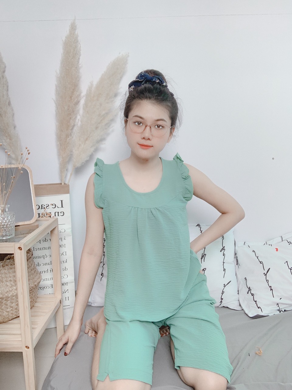 Bộ lửng trơn vải đũi cbs3013 cubis shop