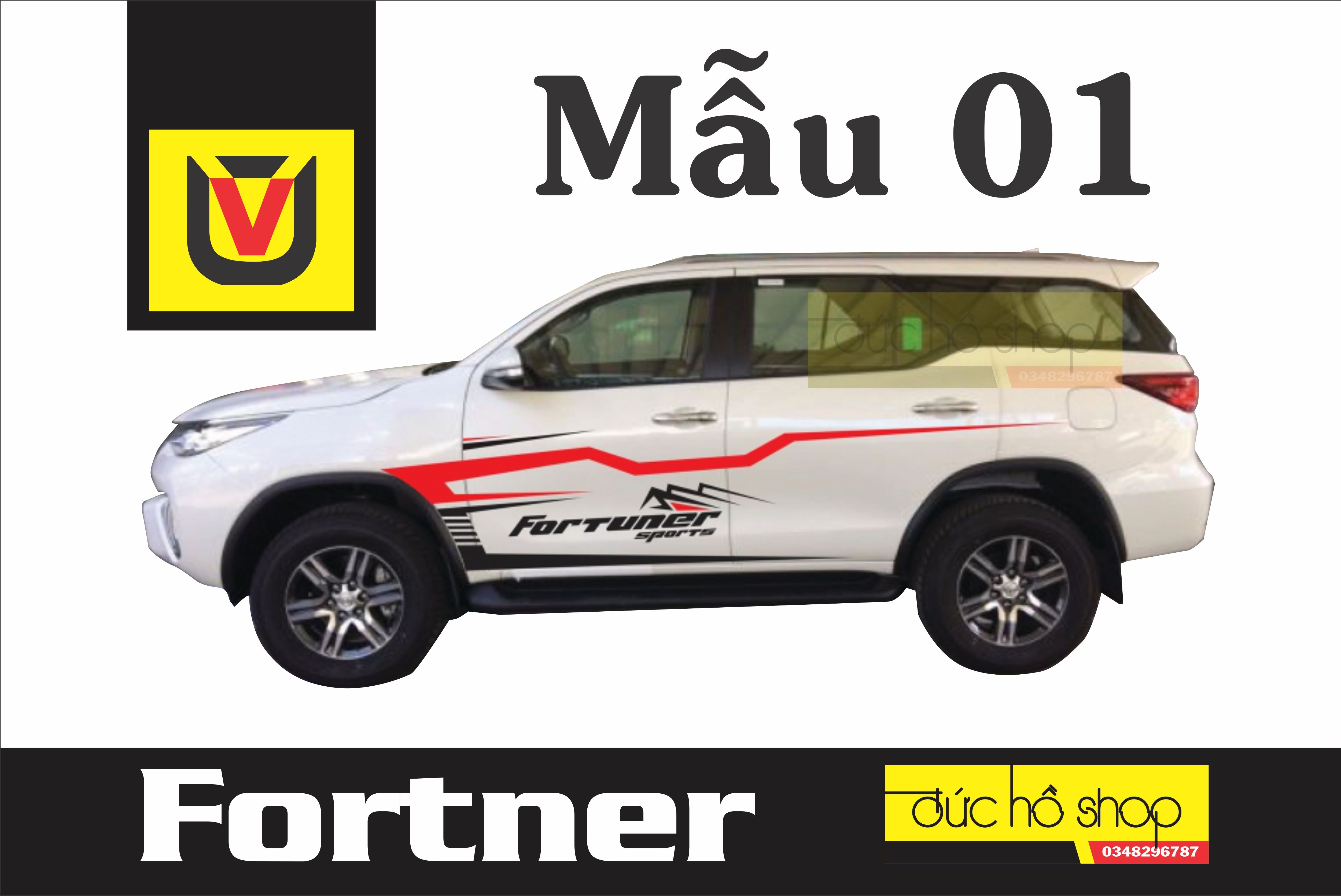 Tem xe fortuner