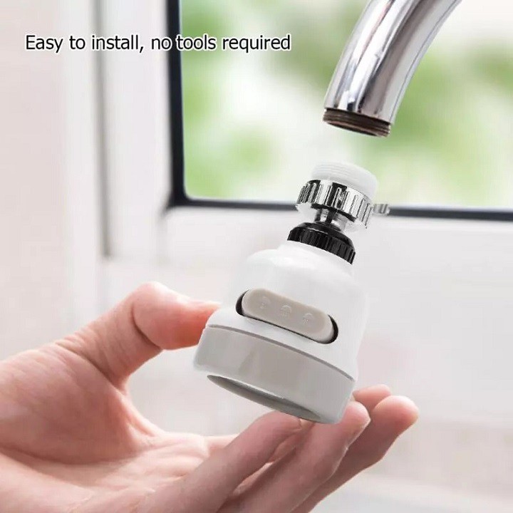 [HOT  DEAL] - ĐẦU LỌC NƯỚC TẠI VÒI CÓ NÚT ĐIỀU CHỈNH DÒNG NƯỚC(ĐẦU TRÒN NGẮN MÀU TRẮNG) - ĐẦU LỌC NƯỚC GIÚP LỌC SẠCH NGUỒN NƯỚC ĐEM LẠI CHẤT LƯỢNG NƯỚC TINH KHIẾT -  ĐQẦU LỌC TẠI VÒI TIỆN LỢI DỄ SỬ DỤNG VÀ THAY THẾ