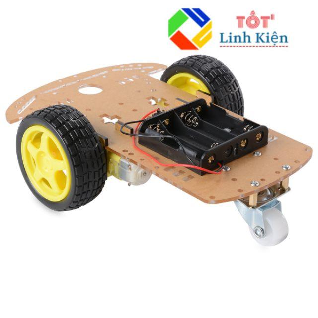 Bộ khung xe robot 3 bánh mica trong làm Car Robot, Micro:bit