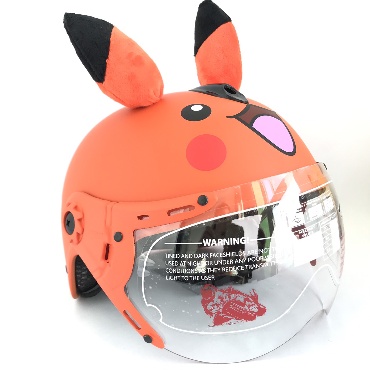 Mũ bảo hiểm trẻ em tai thú siêu dễ thương - V&S Helmet - VS103KS Pikachu Cam - Phù hợp với bé từ 2 đến 5 tuổi - Vòng đầu 50-52cm - Bé nặng dưới 18kg