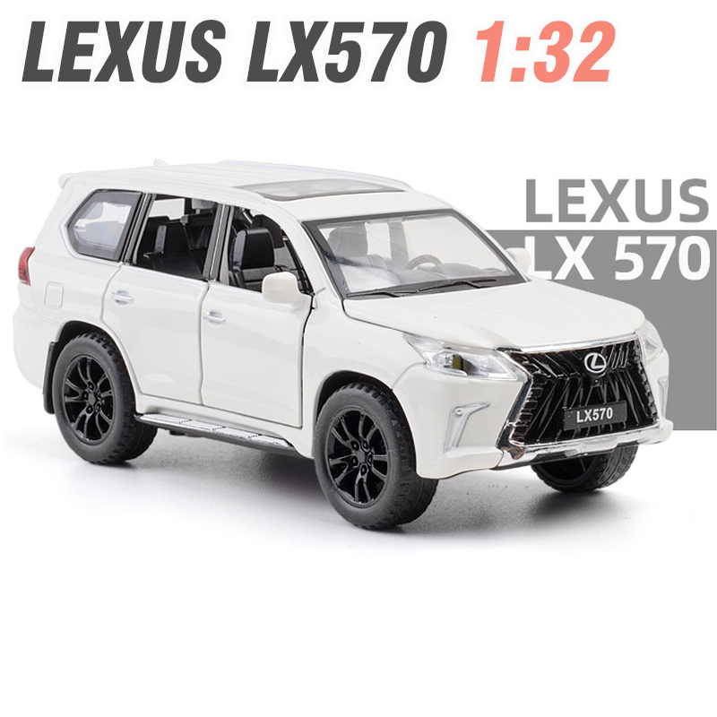 Mô hình xe ô tô Lexus LX570 XLG tỉ lệ 1 24 đồ chơi trẻ em xe bằng sắt chạy